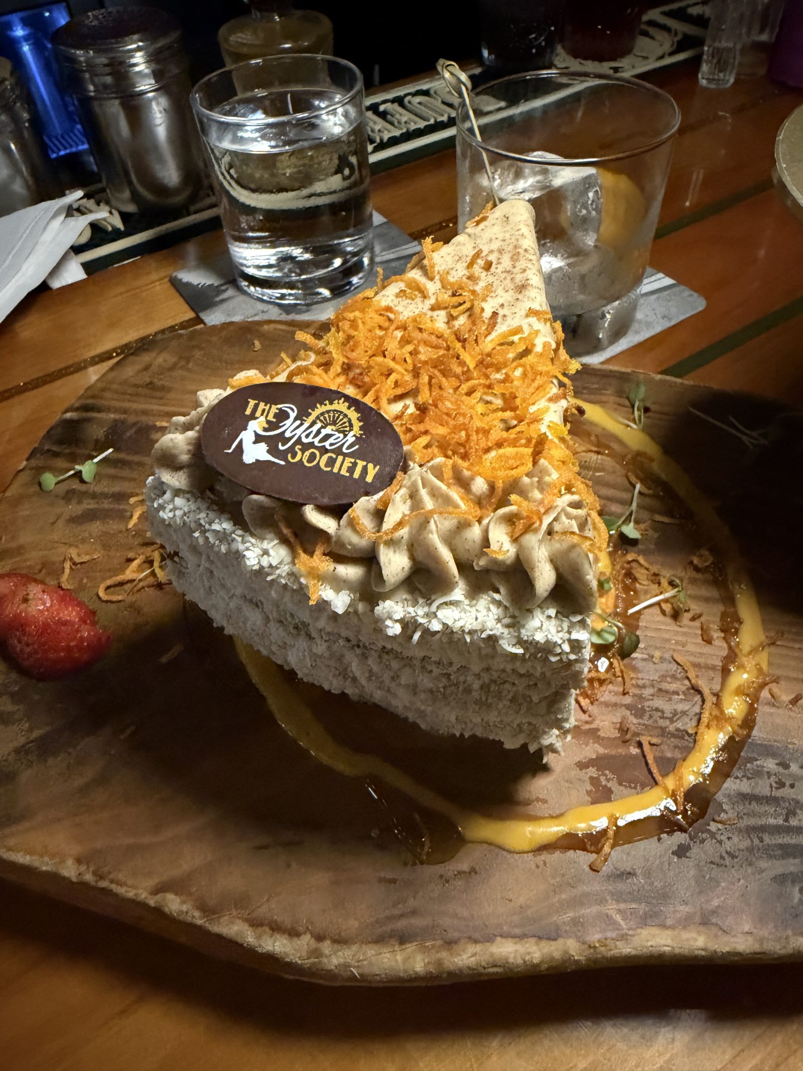 Oysters Society Carrot cake